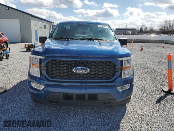 2022 Ford F-150 XL with VIN 1FTEX1EP3NKD19420, listed as a Copart auction lot 50161025 with 43,918 mi miles and Salvage title. Bid and sale history available at DreamBid. Image 5.
