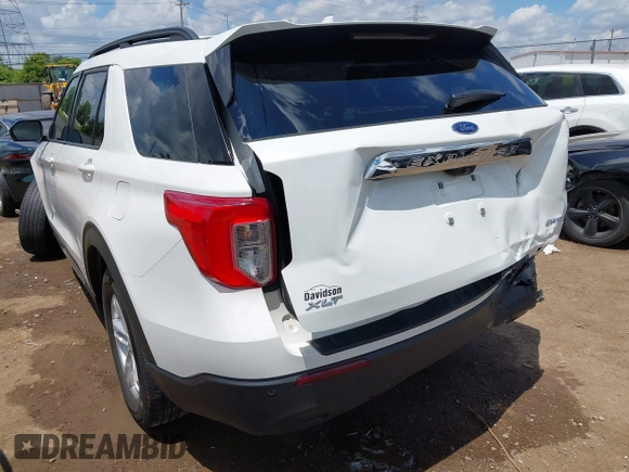 2023 Ford Explorer XLT with VIN 1FMSK8DH6PGC14487, listed as a IAAI auction lot 42381708 with 55,295 mi miles and . Bid and sale history available at DreamBid. Image 3.