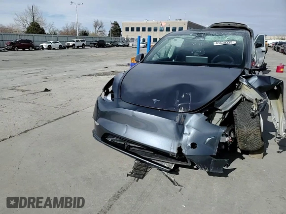2023 Tesla Model Y Long Range with VIN 7SAYGAEE4PF873757, listed as a Copart auction lot 49530325 with 16,238 mi miles and Salvage Title. Bid and sale history available at DreamBid. Image 13.
