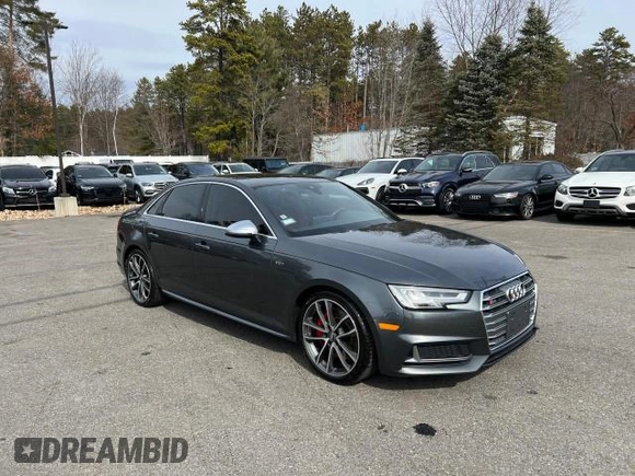 2018 Audi S4 Premium Plus with VIN WAUB4AF47JA002513, listed as a Copart auction lot 52750115 with 114,949 mi miles and Clean Title. Bid and sale history available at carsss.com. Image 1.