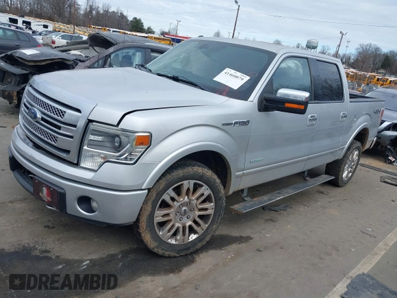 2014 Ford F-150 XL with VIN 1FTFW1ET8EFC07807, listed as a IAAI auction lot 41460079 with 1 mi miles. Bid and sale history available at carsss.com. Image 2.