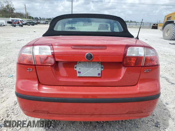 2006 Saab 9-3 with VIN YS3FD79Y566110279, listed as a Copart auction lot 51742905 with 140,976 mi miles and Salvage Title. Bid and sale history available at carsss.com. Image 6.