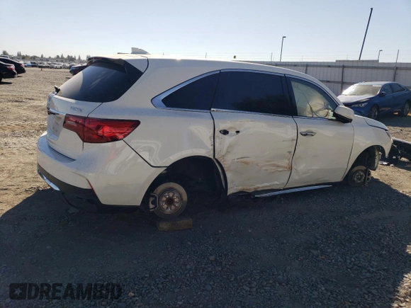 2019 Acura MDX with VIN 5J8YD3H30KL009601, listed as a Copart auction lot 77083364 with 0 mi miles and Salvage Title. Bid and sale history available at carsss.com. Image 3.