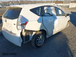 2012 Toyota Prius v Two with VIN JTDZN3EU1C3178301, listed as a IAAI auction lot 41029527 with 1 mi miles. Bid and sale history available at carsss.com. Image 4.