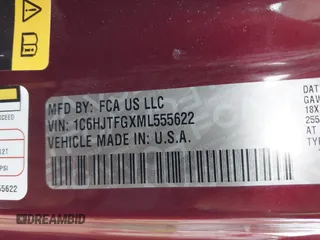 2021 Jeep Gladiator Overland z VIN 1C6HJTFGXML555622, wystawiony jako IAAI lot #42237686 z przebiegiem 62 358 mil mil oraz . Historia ofert i sprzedaży dostępna na DreamBid. Obrazek 9.