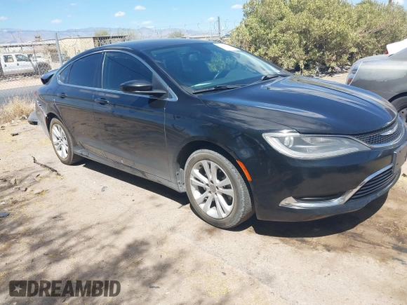 2015 Chrysler 200 Limited with VIN 1C3CCCAB2FN701564, listed as a IAAI auction lot 42068302 with 226,503 mi miles. Bid and sale history available at carsss.com. Image 1.