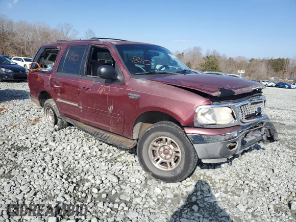 2000 Ford Expedition XLT with VIN 1FMRU166XYLA82466, listed as a Copart auction lot 42507135 with 214,014 mi miles and Salvage Title. Bid and sale history available at DreamBid. Image 4.