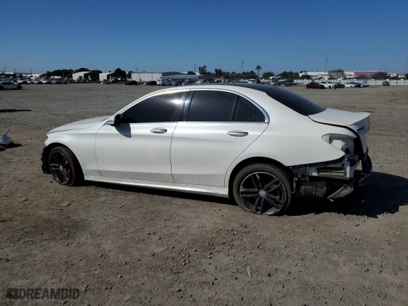 2015 Mercedes-Benz C-Class C 300 with VIN 55SWF4JB3FU056653, listed as a Copart auction lot 46859795 with 150,607 mi miles and Salvage Title. Bid and sale history available at carsss.com. Image 2.