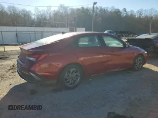 2024 Hyundai Elantra SEL with VIN KMHLM4DGXRU702893, listed as a Copart auction lot 46631995 with 29,294 mi miles and Salvage Title. Bid and sale history available at carsss.com. Image 3.