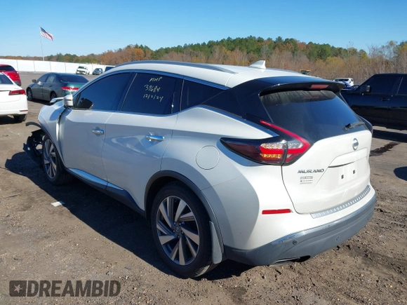 2020 Nissan Murano SL z VIN 5N1AZ2CJ9LN130579, wystawiony jako IAAI lot #41044073 z przebiegiem 74 981 mil mil oraz . Historia ofert i sprzedaży dostępna na DreamBid. Obrazek 3.