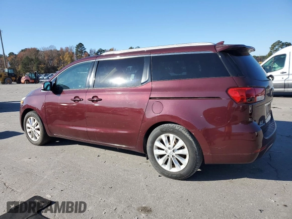 2015 Kia Sedona SX with VIN KNDMC5C12F6025689, listed as a Copart auction lot 83459954 with 124,716 mi miles and Clean Title. Bid and sale history available at carsss.com. Image 2.