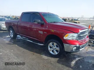 2019 Ram 1500 Big Horn z VIN 1C6RR7TT0KS596995, wystawiony jako IAAI lot #41444688 z przebiegiem Nie podano mil oraz . Historia ofert i sprzedaży dostępna na DreamBid. Obrazek 1.