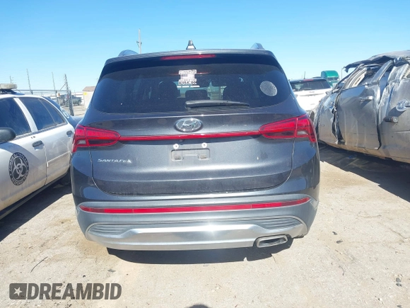 2021 Hyundai Santa Fe SEL with VIN 5NMS24AJ3MH341450, listed as a IAAI auction lot 41389881 with 121,006 mi miles. Bid and sale history available at carsss.com. Image 17.