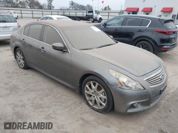 2013 Infiniti G37 Journey with VIN JN1CV6AP9DM716376, listed as a IAAI auction lot 41534497 with 73,994 mi miles and . Bid and sale history available at DreamBid. Image 1.