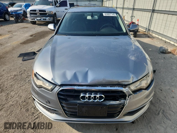 2013 Audi A6 Prestige with VIN WAUHGAFCXDN039478, listed as a Copart auction lot 63867145 with 180,453 mi miles and Salvage title. Bid and sale history available at DreamBid. Image 5.