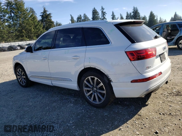 2019 Audi Q7 Premium with VIN WA1AHAF75KD027420, listed as a Copart auction lot 47352955 with 61,631 mi miles and Salvage title. Bid and sale history available at DreamBid. Image 2.