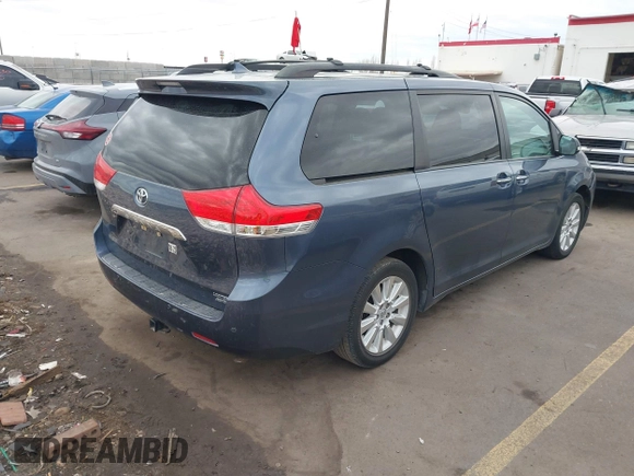 2013 Toyota Sienna XLE with VIN 5TDDK3DC1DS062849, listed as a IAAI auction lot 41510296 with 100,178 mi miles and . Bid and sale history available at DreamBid. Image 4.