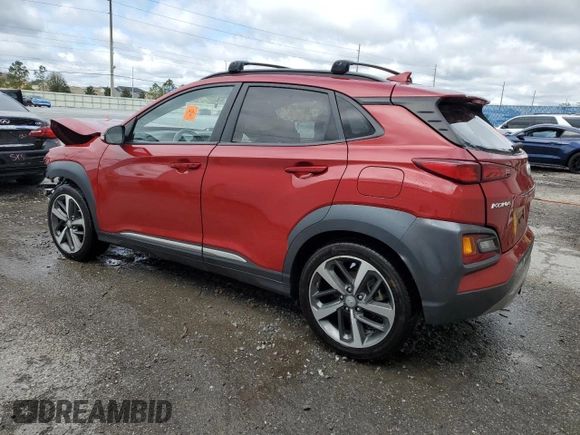 2021 Hyundai Kona Limited with VIN KM8K33A51MU731249, listed as a Copart auction lot 46894595 with 94,427 mi miles and Non Repairable. Bid and sale history available at carsss.com. Image 2.