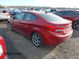 2012 Hyundai Elantra Limited with VIN KMHDH4AE7CU362802, listed as a IAAI auction lot 41586925 with 181,240 mi miles. Bid and sale history available at carsss.com. Image 3.