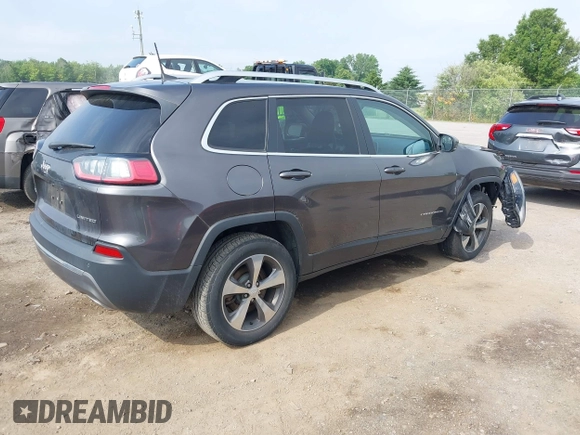 2019 Jeep Cherokee High Altitude with VIN 1C4PJMDX4KD260309, listed as a IAAI auction lot 42594817 with 63,664 mi miles and . Bid and sale history available at DreamBid. Image 4.