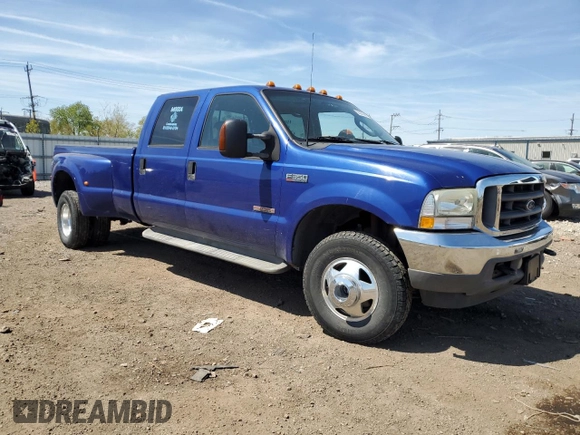 2003 Ford F-350 XL with VIN 1FTWW33P53EB90677, listed as a Copart auction lot 56300685 with 174,091 mi miles and Salvage title. Bid and sale history available at DreamBid. Image 4.