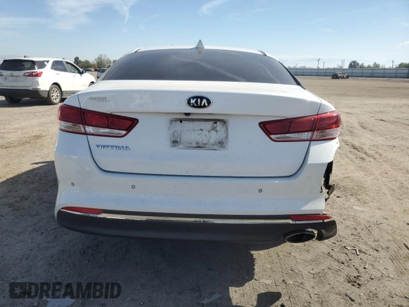 2018 Kia Optima S with VIN 5XXGT4L33JG258886, listed as a Copart auction lot 50762385 with 91,982 mi miles and Salvage title. Bid and sale history available at DreamBid. Image 6.