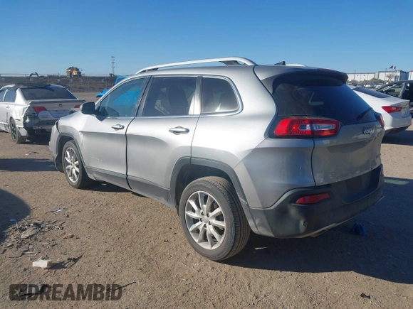 2017 Jeep Cherokee Limited with VIN 1C4PJLDB1HW517745, listed as a IAAI auction lot 41401733 with 121,736 mi miles. Bid and sale history available at carsss.com. Image 3.