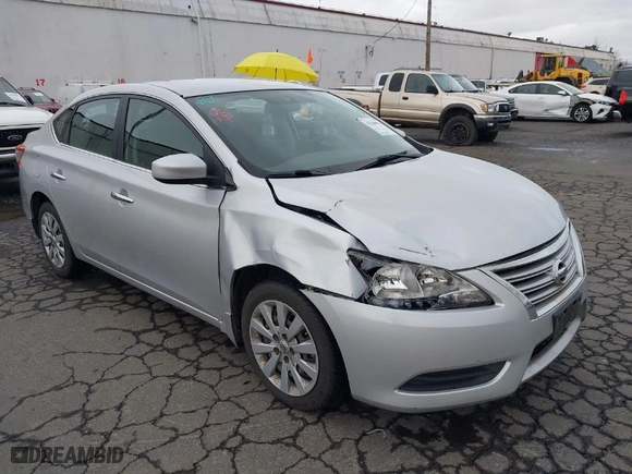 2014 Nissan Sentra S with VIN 3N1AB7AP3EL671047, listed as a IAAI auction lot 41444515 with 165,325 mi miles. Bid and sale history available at carsss.com. Image 6.