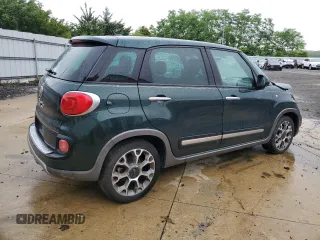 2014 FIAT 500L Trekking with VIN ZFBCFADH3EZ011436, listed as a Copart auction lot 60106865 with 43,232 mi miles and Salvage title. Bid and sale history available at DreamBid. Image 3.