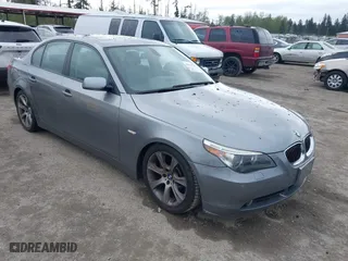 2004 BMW 5 Series 545iA with VIN WBANB33534B113120, listed as a IAAI auction lot 42078745 with 43,012 mi miles. Bid and sale history available at carsss.com. Image 1.