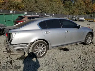 2006 Lexus GS 300 with VIN JTHCH96S460020522, listed as a Copart auction lot 76346474 with 200,333 mi miles and Salvage Title. Bid and sale history available at carsss.com. Image 3.
