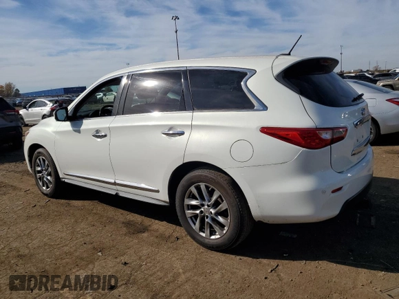 2013 Infiniti JX35 with VIN 5N1AL0MM2DC304486, listed as a Copart auction lot 77302174 with 224,617 mi miles and Clean Title. Bid and sale history available at carsss.com. Image 2.