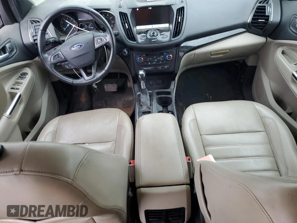 2017 Ford Escape Titanium with VIN 1FMCU0J95HUD40629, listed as a Copart auction lot 54982545 with 206,891 mi miles and Clean Title. Bid and sale history available at DreamBid. Image 8.