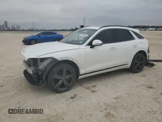 2022 Genesis GV70 2.5T with VIN KMUMADTBXNU050274, listed as a Copart auction lot 43832585 with 54,816 mi miles and Salvage Title. Bid and sale history available at DreamBid. Image 1.
