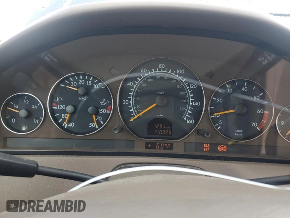 1999 Mercedes-Benz SL 500 with VIN WDBFA68F7XF177749, listed as a Copart auction lot 51460545 with 140,028 mi miles and Clean title. Bid and sale history available at DreamBid. Image 9.