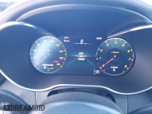 2021 Mercedes-Benz C 43 AMG with VIN W1KWJ6EBXMG098073, listed as a Copart auction lot 41702504 with 19,860 mi miles and . Bid and sale history available at DreamBid. Image 9.