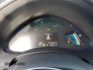 2017 Nissan LEAF S with VIN 1N4BZ0CP8HC302594, listed as a Copart auction lot 86943114 with 37,740 mi miles and Salvage Title. Bid and sale history available at carsss.com. Image 9.