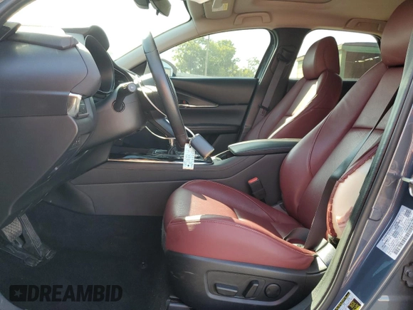 2023 Mazda CX-30 S Carbon Edition with VIN 3MVDMBCM1PM553374, listed as a Copart auction lot 62080975 with 51,527 mi miles and Salvage title. Bid and sale history available at DreamBid. Image 7.