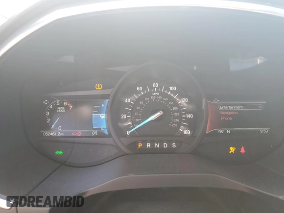 2020 Ford Edge Titanium with VIN 2FMPK3K99LBB10615, listed as a Copart auction lot 62351625 with 52,461 mi miles and Non repairable. Bid and sale history available at DreamBid. Image 9.