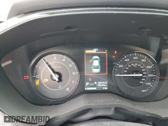 2023 Subaru Impreza Premium with VIN 4S3GKAV64P3600976, listed as a Copart auction lot 43716355 with 19,846 mi miles and Salvage title. Bid and sale history available at DreamBid. Image 9.