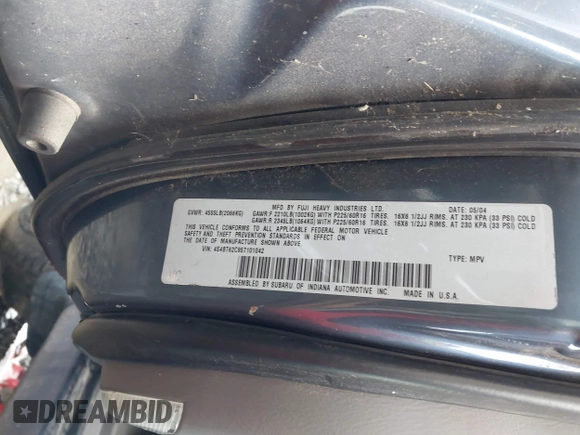 2005 Subaru Baja Special Sports с VIN 4S4BT62C957101042, выставлен на аукционе IAAI как лот 41771644 с пробегом 169 095 миль миль и . История ставок и продаж доступна на DreamBid. Изображение 9.