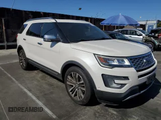 2016 Ford Explorer Platinum with VIN 1FM5K8HT5GGB95331, listed as a Copart auction lot 57315175 with 80,735 mi miles and Salvage title. Bid and sale history available at DreamBid. Image 4.