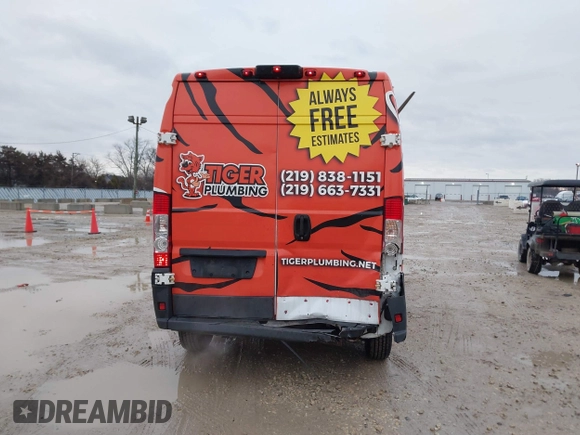 2017 Ram ProMaster Cargo with VIN 3C6TRVDG1HE509385, listed as a IAAI auction lot 41479512 with 134,770 mi miles and . Bid and sale history available at carsss.com. Image 17.