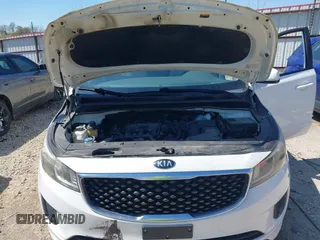 2016 Kia Sedona LX with VIN KNDMB5C1XG6094649, listed as a IAAI auction lot 41883433 with 120,038 mi miles. Bid and sale history available at carsss.com. Image 10.