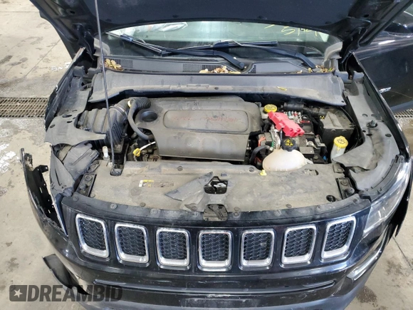 2020 Jeep Compass Limited with VIN 3C4NJCCB2LT169140, listed as a Copart auction lot 58001495 with 97,379 mi miles and Salvage title. Bid and sale history available at DreamBid. Image 12.