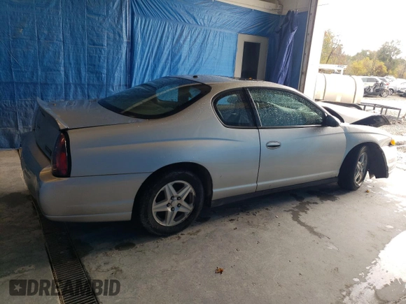 2005 Chevrolet Monte Carlo LS with VIN 2G1WW12E159118121, listed as a Copart auction lot 75941444 with 80,766 mi miles and Salvage Title. Bid and sale history available at carsss.com. Image 3.