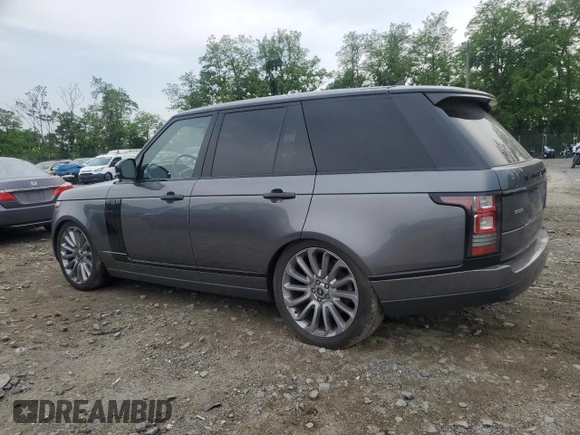 2016 Land Rover Range Rover Supercharged z VIN SALGS2EF5GA262448, wystawiony jako Copart lot #57291575 z przebiegiem 107 770 mil mil oraz Czysty tytuł • Clean title. Historia ofert i sprzedaży dostępna na DreamBid. Obrazek 2.