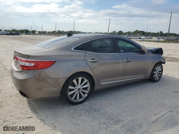2012 Hyundai Azera with VIN KMHFH4JG1CA194151, listed as a Copart auction lot 72110094 with 98,178 mi miles and Salvage Title. Bid and sale history available at carsss.com. Image 3.