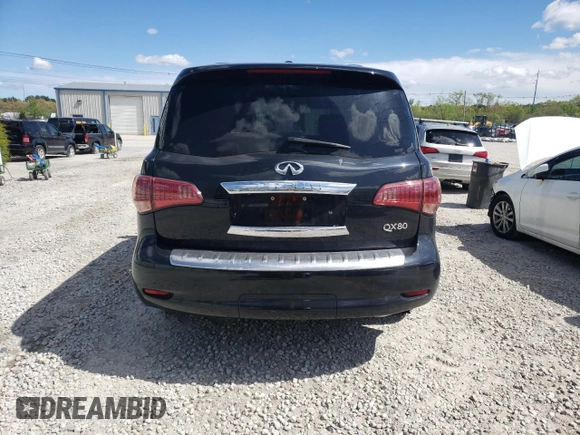 2015 Infiniti QX80 with VIN JN8AZ2NE2F9087208, listed as a Copart auction lot 54123784 with 67,962 mi miles and Salvage Title. Bid and sale history available at carsss.com. Image 6.