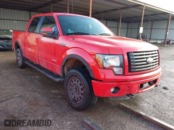 2011 Ford F-150 XLT with VIN 1FTFW1ETXBFC89731, listed as a IAAI auction lot 41709728 with 1 mi miles. Bid and sale history available at carsss.com. Image 1.